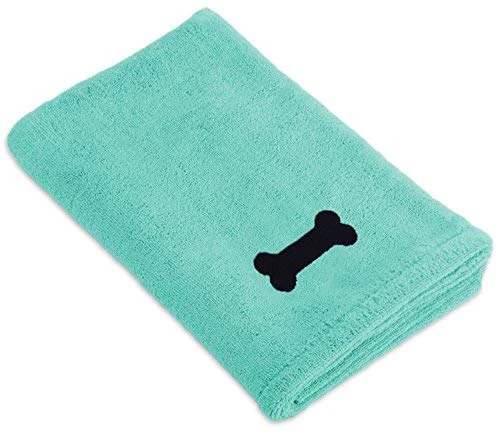 Mia's Pet Supply DII Bone Dry Microfiber Dog Bath Towel with Embroidered Paw Print - Quick Dry & Absorbent 21 Mia's Pet Supply DII Bone Dry Microfiber Dog Bath Towel With Embroidered Paw Print Hygiene