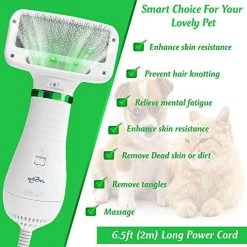 Mia's Pet Supply Professional Pet Grooming Hair Dryer & Slicker Brush Kit for Cats & Dogs 11 Mia's Pet Supply Hygiene Pet Grooming Hair Blower With Slicker Brush