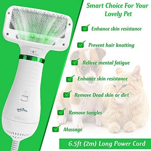Mia's Pet Supply Professional Pet Grooming Hair Dryer & Slicker Brush Kit for Cats & Dogs 6 Mia's Pet Supply Hygiene Pet Grooming Hair Blower With Slicker Brush