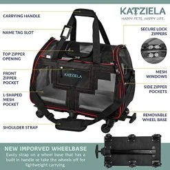 Mia's Pet Supply Travel Katziela Airline Approved Pet Carrier