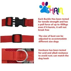 Mia's Pet Supply THAIN Soft Mesh Dog Harness With Leash Plaid Adjustable Dog No Pull Harnesses
