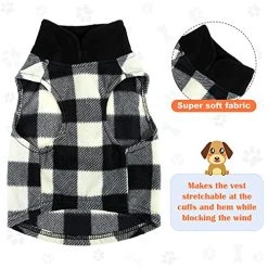 Mia's Pet Supply Vest Dog Sweater Set Of 4 Buffalo Plaid Dog Pullover Apparel