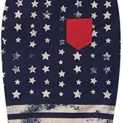 Mia's Pet Supply Patriotic Blueberry Pet Apparel - Pack of 2 Soft & Comfy USA Flag Cat & Dog Outfits 18 Mia's Pet Supply Blueberry Pet Pack Of 2 Soft & Comfy Patriotic Spirit USA Stars Stripes American Flag Apparel