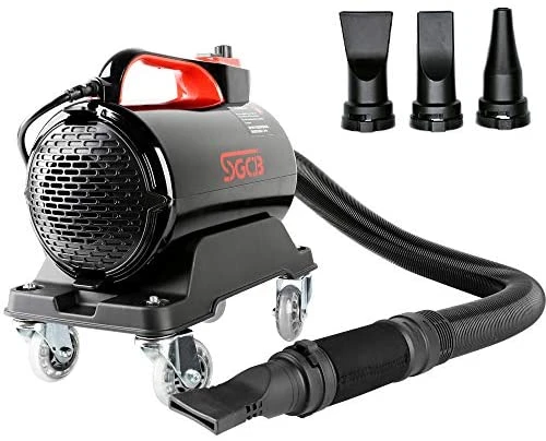 Mia's Pet Supply SGCB PRO 5.0HP Car Air Dryer Blower - High Velocity, Dual Mode Temperature for Cats & Dogs 1 Mia's Pet Supply SGCB PRO Car Air Dryer Blower, 5.0HP Powered Double Mode Temp High Velocity