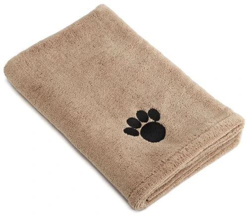 Mia's Pet Supply DII Bone Dry Microfiber Dog Bath Towel with Embroidered Paw Print - Quick Dry & Absorbent 19 Mia's Pet Supply DII Bone Dry Microfiber Dog Bath Towel With Embroidered Paw Print Hygiene