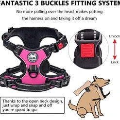 Mia's Pet Supply PoyPet No Pull Dog Harness, No Choke Front Lead Dog Reflective Harness Leashes And Harness