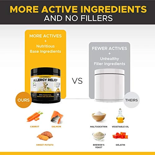 Pet Honesty Allergy Relief Immunity Supplement for Dogs - Best Reviews at Mia's Pet Supply 4 Mia's Pet Supply : Pet Honesty Allergy Relief Immunity Supplement For Dogs