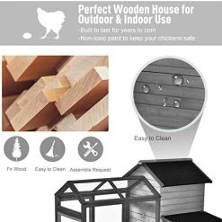 Mia's Pet Supply PawHut Large 100" Solid Wood Deluxe Outdoor Chicken Coop - Durable & Spacious Chicken Cage 14 Mia's Pet Supply PawHut Large 100