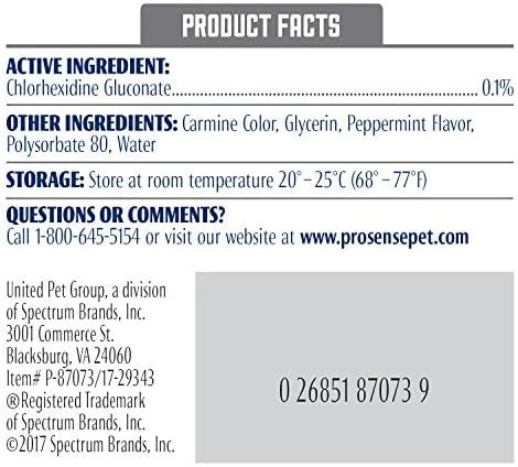 Mia's Pet Supply Pro-Sense P-87073 Plus Peppermint Dental Wipes for Cats & Dogs, 90 Count - Fresh Breath & Oral Hygiene 2 Mia's Pet Supply Pro-Sense P-87073 Plus Peppermint Flavor Dental Solutions Wipes, 90 Count Hygiene