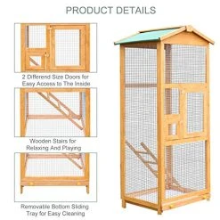 Mia's Pet Supply Aviary & Perches PawHut 65