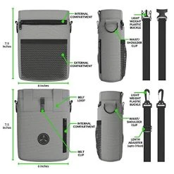 Mia's Pet Supply Tactical Dog Harness Bundle - No Pull Front Clip, MOLLE Vest, Leash & Bag - Peanut Brown (M) 43 Mia's Pet Supply Tactical Dog Harness Bundle Includes Tactical Leash & Tactical Bag. Working Dog MOLLE Vest With Handle, No Pulling Front Leash Clip, Hook & Dog Patch. (M (Neck:16