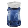 Mia's Pet Supply Cool Blue Denim Coat Small Medium Dogs Apparel