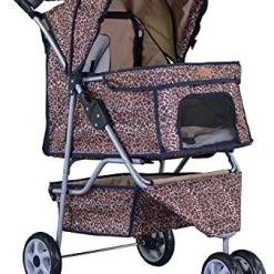 Mia's Pet Supply New BestPet 3 Wheels Pet Dog Cat Stroller W/RainCover Travel