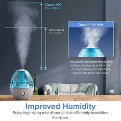 Mia's Pet Supply LEVOIT Humidifiers For Bedroom, 2.4L Ultrasonic Cool Mist Humidifier