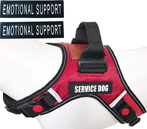 Mia's Pet Supply Reflective Dog Vest Harness - Woven Nylon & Neoprene Handle | ALBCORP Service 14 Mia's Pet Supply Leashes And Harness ALBCORP Service Dog Vest Harness - Reflective - Woven Nylon, Neoprene Handle