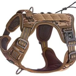 Mia's Pet Supply FIVEWOODY Tactical Dog Training Harness No Pulling Front Clip Leashes And Harness