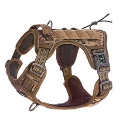 Mia's Pet Supply FIVEWOODY Tactical Dog Training Harness No Pulling Front Clip Leashes And Harness