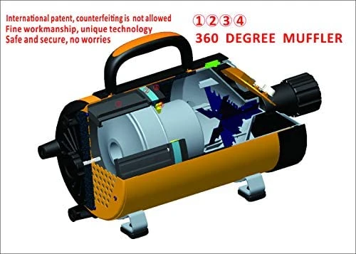 Mia's Pet Supply Adjustable Speed Pet Hair Dryer - 3.2HP Dog Grooming Blower with Heater (Black) | Professional Pet Grooming Tool 6 Mia's Pet Supply NBF Stepless Adjustable Speed Pet Hair Force Dryer Dog Professional Grooming Blower With Heater 3.2HP (Black) : Pet Supplies Hygiene