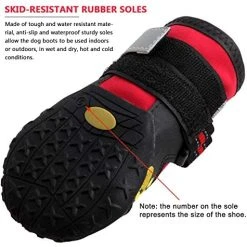 QUMY Waterproof Dog Boots - Reflective, Anti-Slip, Rugged Pet Shoes for All Weather | Mia's Pet Supply 12 Mia's Pet Supply QUMY Dog Boots Waterproof Shoes With Reflective Velcro Rugged Anti-Slip Apparel
