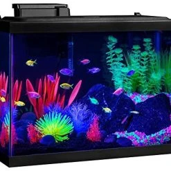Mia's Pet Supply GloFish 20 Gallon Aquarium Kit With LED Lights, Decor Heater And Filter Fish Products