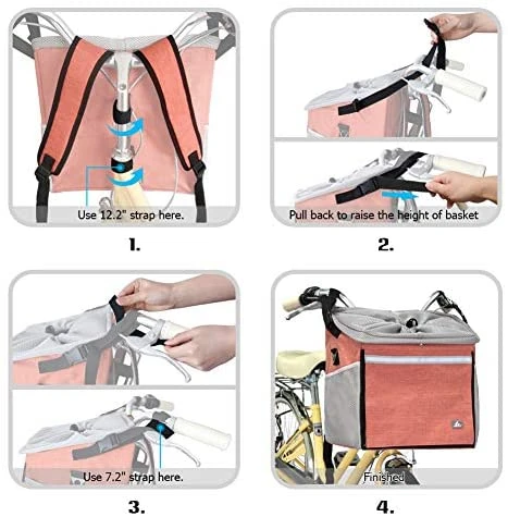 Mia's Pet Supply RAYMACE Pet Bicycle Booster Carrier for Puppy & Small Breeds - Safe & Durable Travel Solution 6 Mia's Pet Supply RAYMACE Pet Bicycle Booster Carrier For Puppy Or Small Breeds