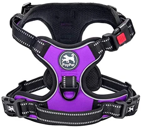 Mia's Pet Supply PoyPet No Pull Dog Harness - Reflective, No Choke Front Lead for Comfort & Safety 17 Mia's Pet Supply PoyPet No Pull Dog Harness, No Choke Front Lead Dog Reflective Harness Leashes And Harness