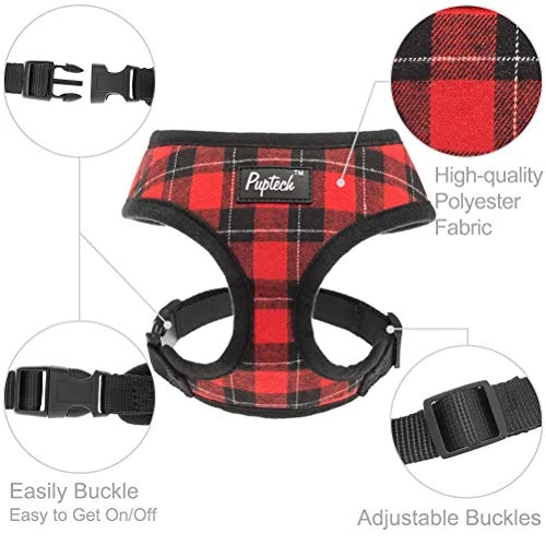 PUPTECK Soft Mesh Dog Harness with Leash - Comfortable & Adjustable for Small to Large Dogs 3 Mia's Pet Supply : PUPTECK Soft Mesh Dog Harness With Leash -
