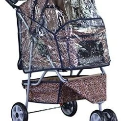 Mia's Pet Supply New BestPet 3 Wheels Pet Dog Cat Stroller W/RainCover Travel