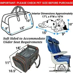 Mia's Pet Supply Mr. Peanut's Airline Approved Soft Sided Pet Carrier