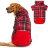 Mia's Pet Supply BINGPET Plaid Dog Hoodie Dog Fleece Sweater