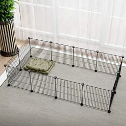 Mia's Pet Supply : Tespo Pet Playpen, Small Animal Cage Indoor Portable Metal Wire Yd Fence