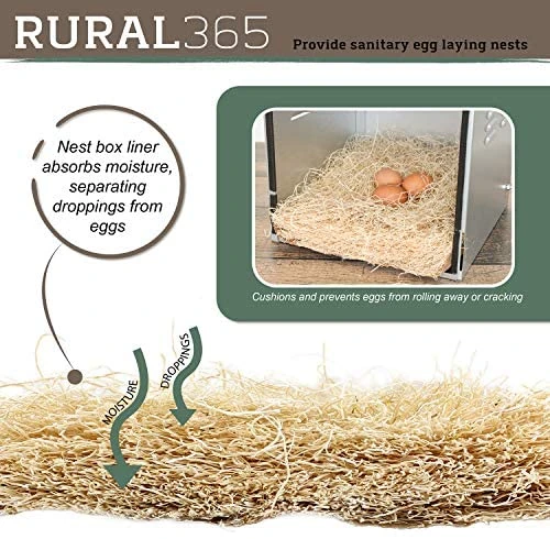 Mia's Pet Supply Rural365 Chicken Nest Box Liners 12 Pack - Premium Chicken Coop Bedding for Coop Cages 5 Mia's Pet Supply Rural365 Chicken Nest Box Liners 12 Pack - Chicken Coop Bedding, Chicken Coop Cages