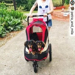 Mia's Pet Supply Travel Ibiyaya Heavy Duty Dog Stroller/Pull Behind Bike Trailer
