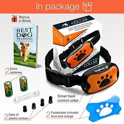 Mia's Pet Supply DogRook Humane Anti-Bark Training Collar for Dogs - Safe & Effective Bark Control 6 Mia's Pet Supply DogRook Dog Bark Collar - Humane Care Anti Barking Training Collar