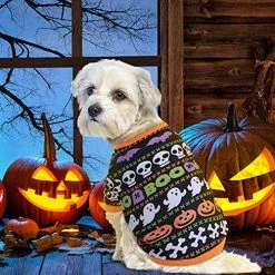 Mia's Pet Supply Apparel 5 Pcs Fall Halloween Dog Shirt Halloween