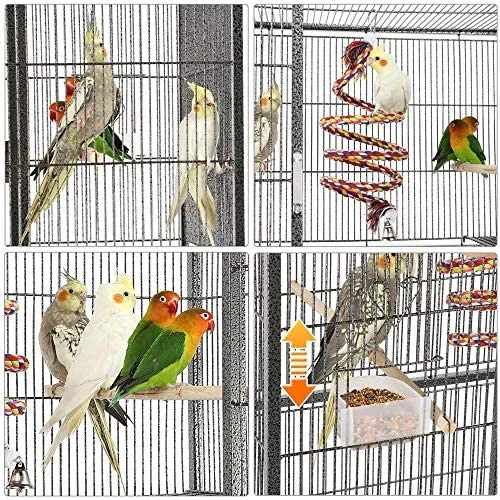 YAHEETECH 69-Inch Extra Large Bird Cage Aviary with Perches - Durable & Spacious for Parrots, Cockatiels, and More 2 Mia's Pet Supply YAHEETECH 69-Inch Extra Large Bird Cage Aviary & Perches