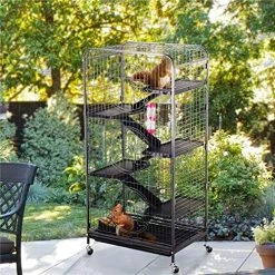 Mia's Pet Supply Rabbit Houses & Accessories Topeakmart 6 Level 52’’ Large Ferret Cage Chinchilla Squirrels Rabbit Small Animal Hutch