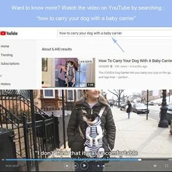 Mia's Pet Supply Travel Legs Out Front Pet Dog Carrier Front Chest Backpack