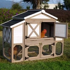 Mia's Pet Supply Zoovilla Country Style Chicken Coop Metal Nest Box
