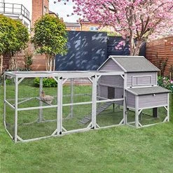 Mia's Pet Supply 47ft² Super Large Chicken Coop Outdoor Wooden Hen House