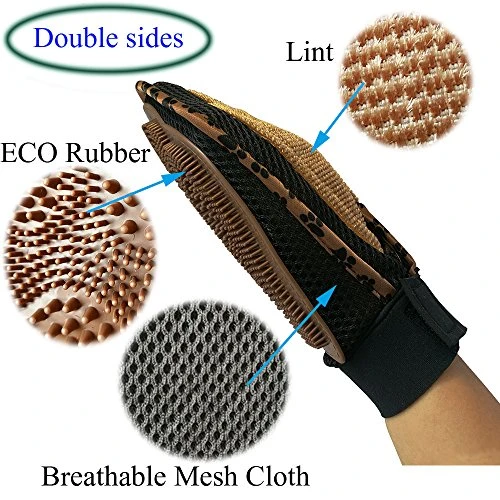 Mia's Pet Supply Grooming Glove - Pet Hair Remover for Cats & Dogs | Affordable Pet Hygiene Tool 4 Mia's Pet Supply Hygiene : Pet Grooming Glove Pet Hair Remover