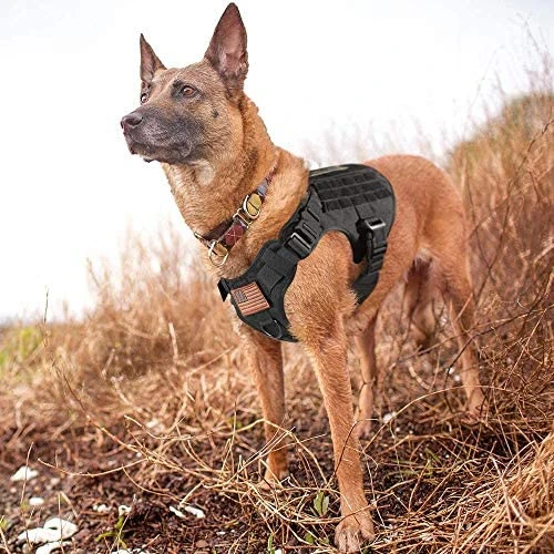 Mia's Pet Supply Tactical Dog Harness Vest with Handle - Large Size, Durable & Comfortable for Dogs 2 Mia's Pet Supply Leashes And Harness Tactical Dog Harness Vest Large With Handle