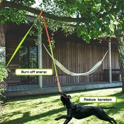 Mia's Pet Supply Dog Toys Outdoor Hanging Bungee Dog Tug Toy, Interactive Tug-of-War