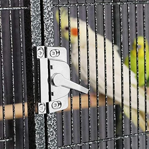 Yaheetech 54-inch Wrought Iron Large Parrot Cage - Durable Bird Cage for Parakeets, Cockatiels, and Small Birds 4 Mia's Pet Supply Aviary & Perches Yaheetech 54-inch Wrought Iron Standing Large Parrot Parakeet Flight Bird Cage