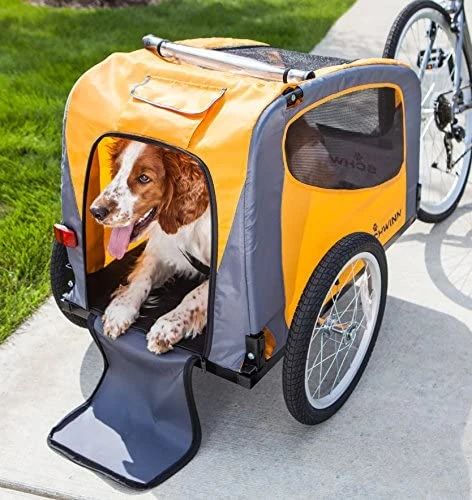 Mia's Pet Supply Schwinn Rascal Bike Pet Trailer for Dogs - Small & Large Breeds, Orange 2 Mia's Pet Supply Schwinn Rascal Bike Pet Trailer, For Small And Large Dogs, Small, Orange