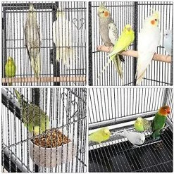 Mia's Pet Supply Aviary & Perches Yaheetech 54-inch Wrought Iron Standing Large Parrot Parakeet Flight Bird Cage