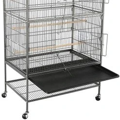 Mia's Pet Supply Aviary & Perches Topeakmart Wrought Iron Large Flight Parrot Bird Cage For Multiple Parakeets