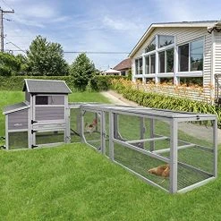 Mia's Pet Supply Chicken Coop Cages 81in Mobile Chicken Coop Multi-Level Hen House