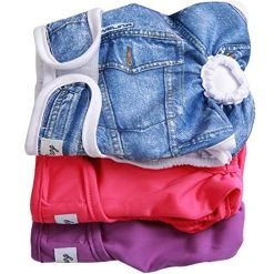 Mia's Pet Supply : JoyDaog(3 Pack Small Dog Diapers For Female Reusable Premium Puppy Wrap S