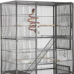 YAHEETECH 69-Inch Extra Large Bird Cage Aviary with Perches - Durable & Spacious for Parrots, Cockatiels, and More 11 Mia's Pet Supply YAHEETECH 69-Inch Extra Large Bird Cage Aviary & Perches